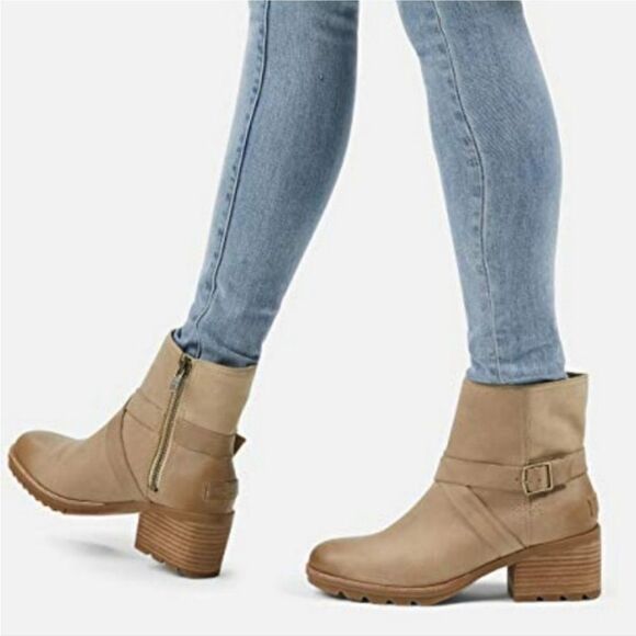SOREL Women's Cate Buckle Bootie leather size 7 - Picture 3 of 12